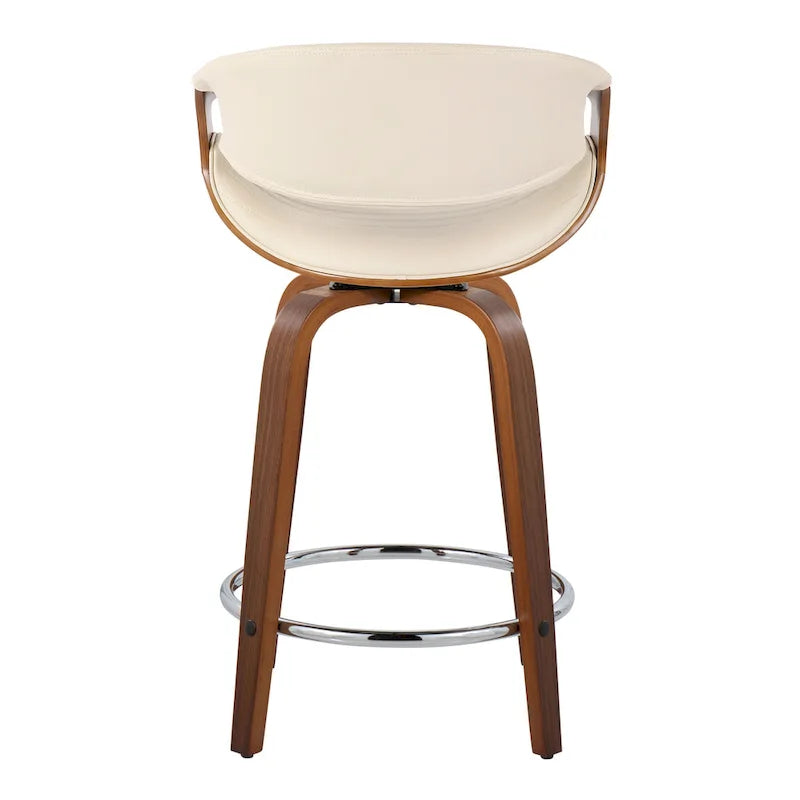 Carson Carrington Kanteborg 24 Fixed-Height Counter Stool with Round Footrest (Set of 2)