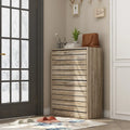 FUFU&GAGA 2 Tiers Shoe Rack Cabinet Shoe Cabinet Space-Saving