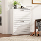 FUFU&GAGA 2 Tiers Shoe Rack Cabinet Shoe Cabinet Space-Saving