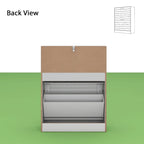 FUFU&GAGA 2 Tiers Shoe Rack Cabinet Shoe Cabinet Space-Saving