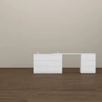 Transformative White Entertainment Center Home Desk Dresser Chest
