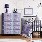 Comò per camera da letto con 10 cassetti, Cassettiera per camera da letto