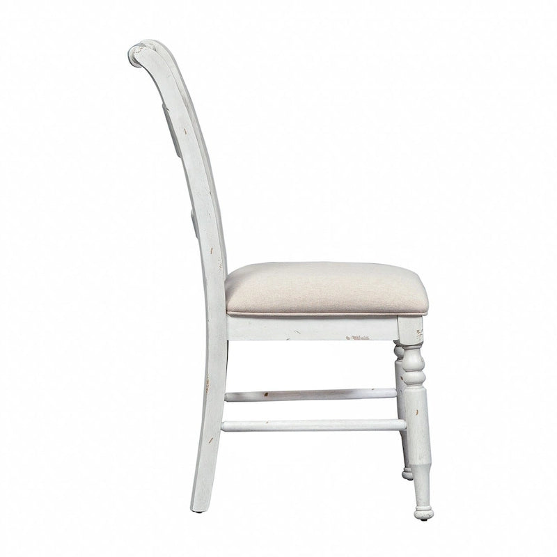 Whitney Antique Linen Slat Back Side Chair (Set of 2)