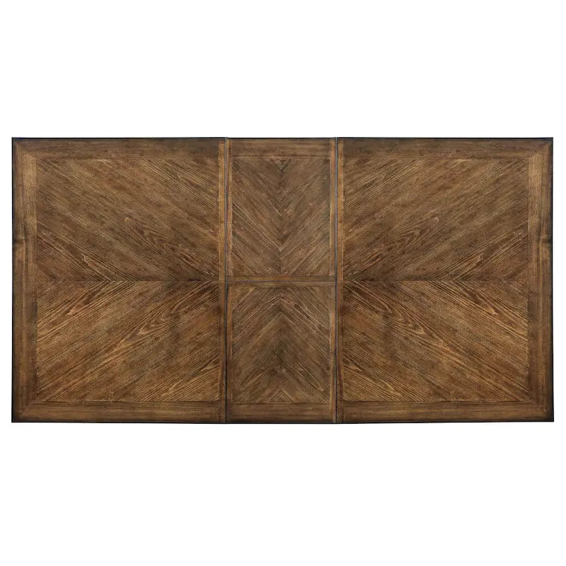 Tavolo da pranzo espandibile Furniture of America Bethannie bicolore da 78 pollici