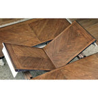 Tavolo da pranzo espandibile Furniture of America Bethannie bicolore da 78 pollici