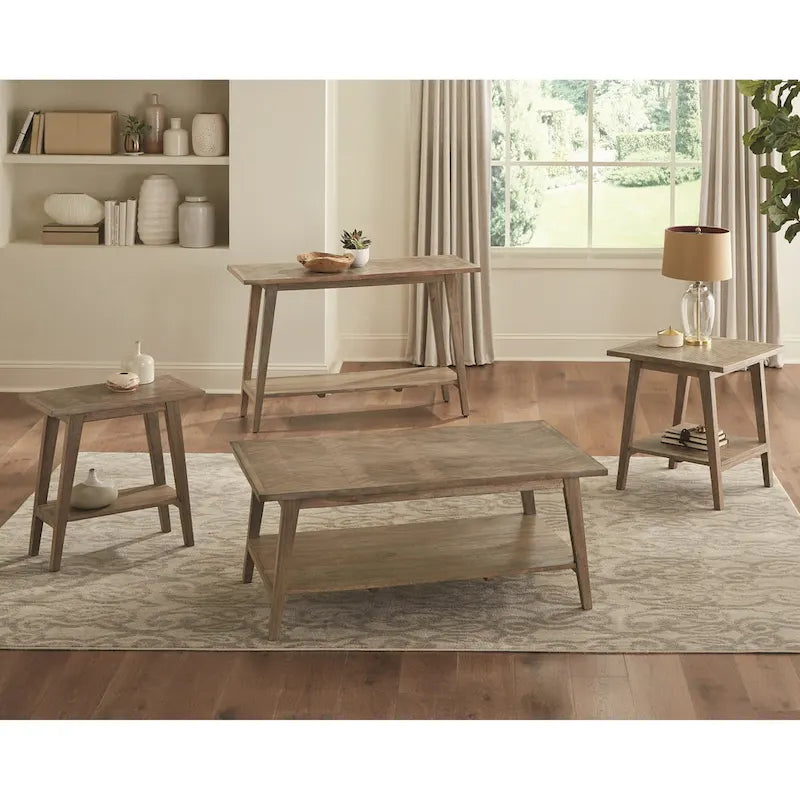 Steve Silver Minett Solid Mango Chairside Side Table