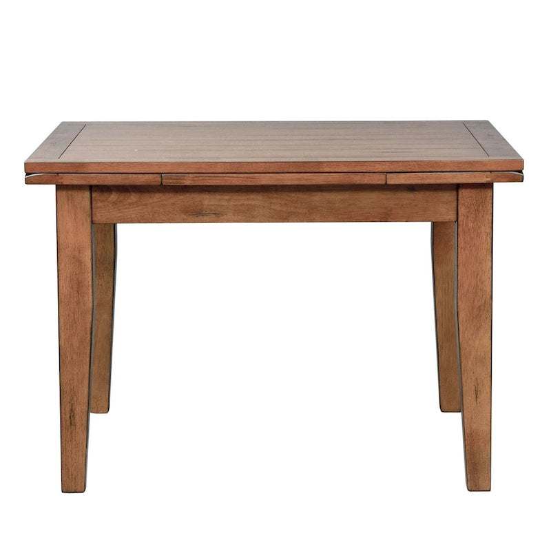 Tavolo con gambe a scomparsa Treasures in rovere rustico marrone medio