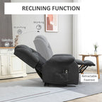 HOMCOM Power Lift Recliner Chair for Elderly Big and Tall with Massage