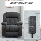 HOMCOM Power Lift Recliner Chair for Elderly Big and Tall with Massage