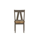 Lindsey Farm Gray and Sandstone 5 Piece Trestle Table Set