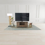 47 Wide Small Media Unit, Light Brown