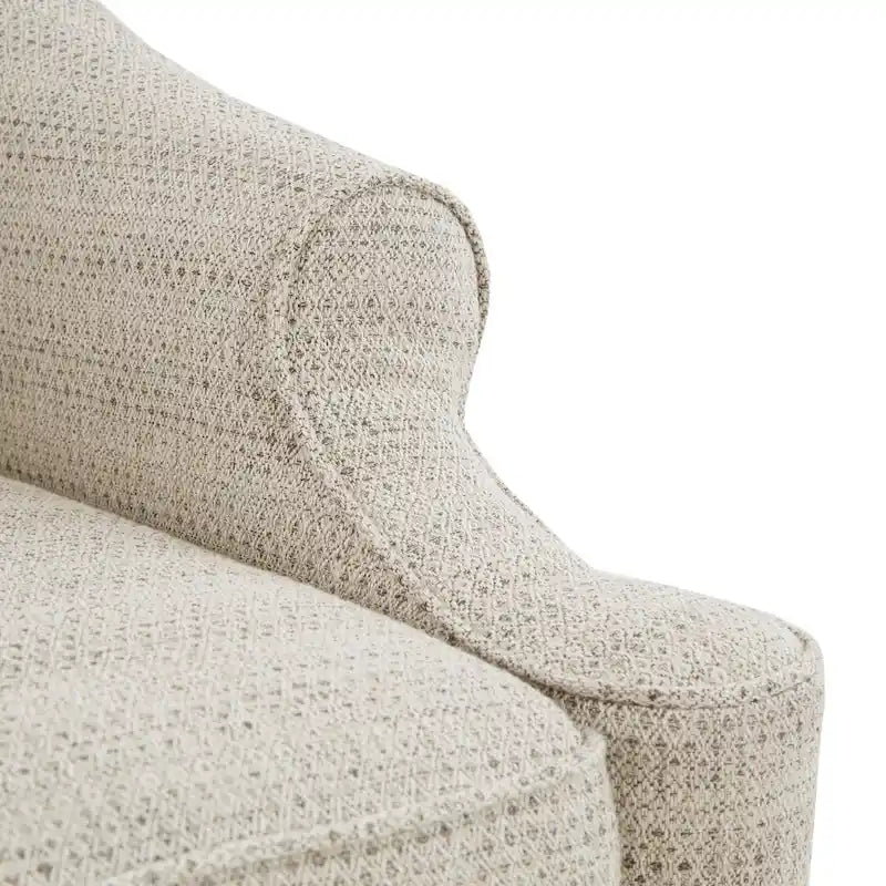Madison Park Benton Tan 360 degree Swivel Glider Chair