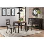 Beacon Black and Walnut Round Drop Leaf