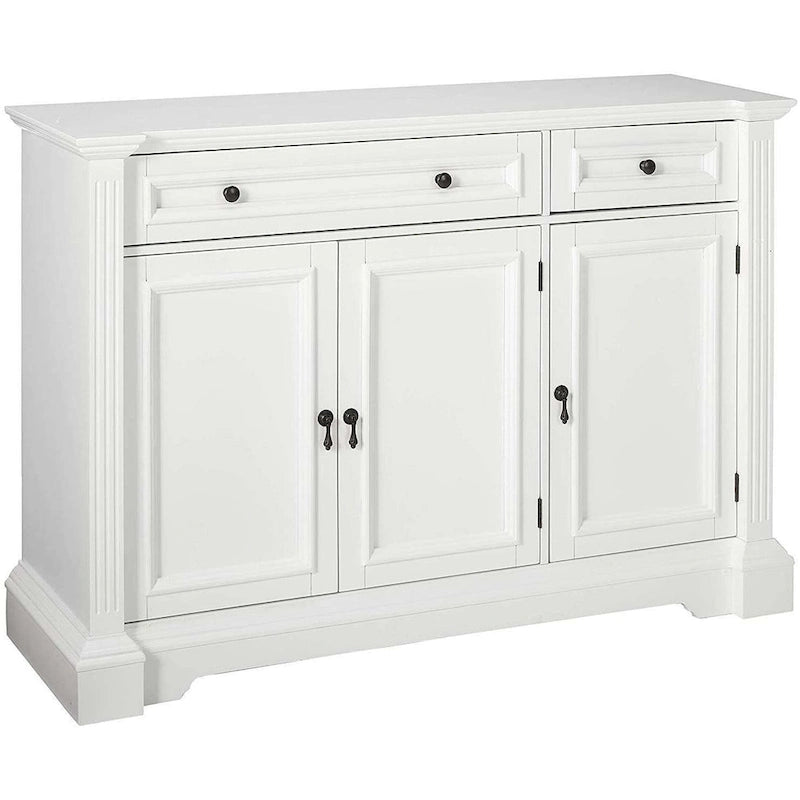 White Sideboard Buffet Breakfront Cabinet