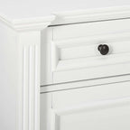 White Sideboard Buffet Breakfront Cabinet