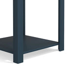 Bridgevine Home Nantucket 24 inch Side Table, No Assembly Required, Blue Denim and Whiskey Finish