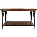 The District Copper Finish 1-shelf Sofa Table