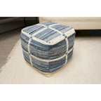Pouf Marinez in lana e cotone Home&Manor