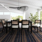 Brentwood Black Wood Rectangle Dining Set by Homestyles - 66 x 30 x 36