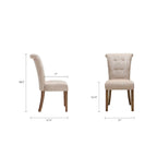 Sedia da pranzo color crema Madison Park Weldon (Set di 2)