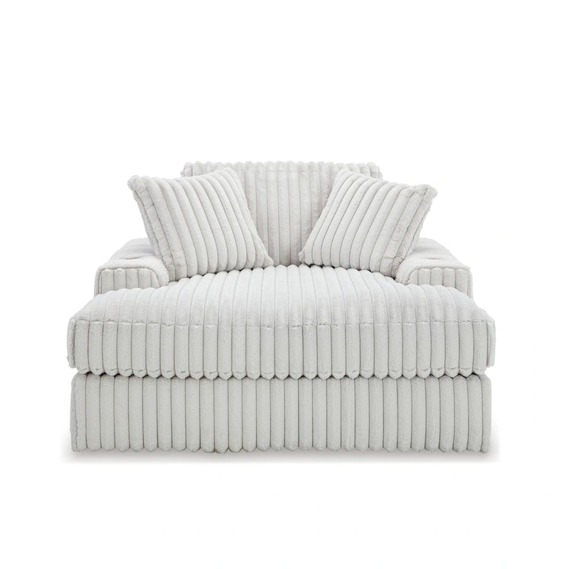 Roundhill Furniture Azulu Oversized Chaise, with Cup holders and USB Charging