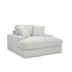 Roundhill Furniture Azulu Oversized Chaise, with Cup holders and USB Charging