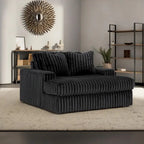 Roundhill Furniture Azulu Oversized Chaise, with Cup holders and USB Charging