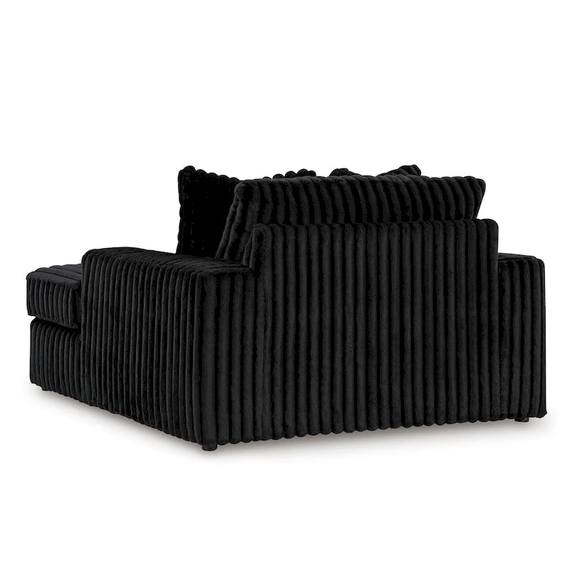 Roundhill Furniture Azulu Oversized Chaise, with Cup holders and USB Charging