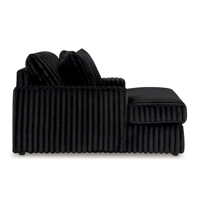 Roundhill Furniture Azulu Oversized Chaise, with Cup holders and USB Charging