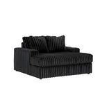 Roundhill Furniture Azulu Oversized Chaise, with Cup holders and USB Charging