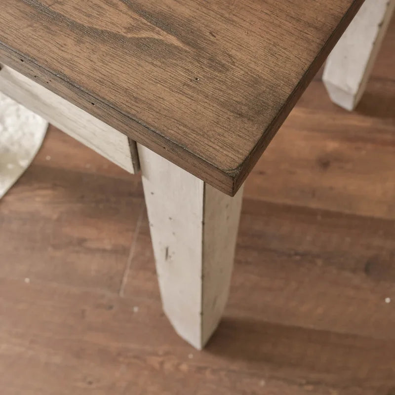 Steve Silver Two-Tone Ivory and Honey Coffee Table