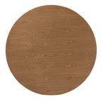 Denmark Mid-Century Modern French Oak Brown Finished Rubberwood Dining Table - N/A