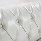 Divano a 3 Posti Chesterfield con Braccioli Arrotondati 84
