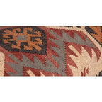 Handmade Kilim Upholstered Wooden Bench (India) - 48 L x 16 W x 18 H
