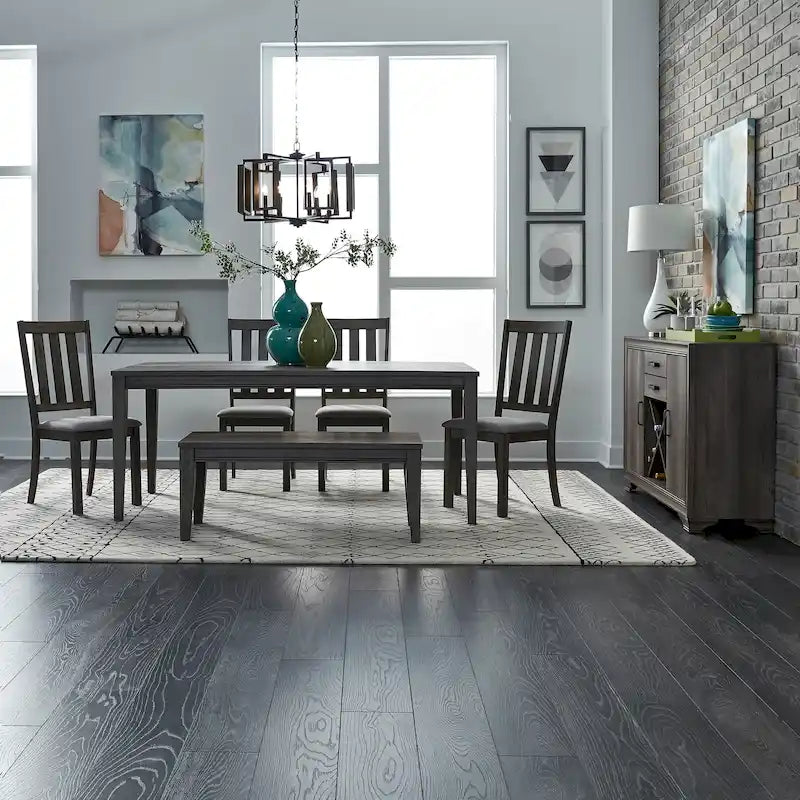 Tanners Creek Greystone 6 Piece Rectangular Table Set