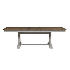 Farmhouse Reimagined Antique White Opt 6 Piece Trestle Table Set