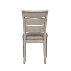 Farmhouse Reimagined Antique White Opt 6 Piece Trestle Table Set