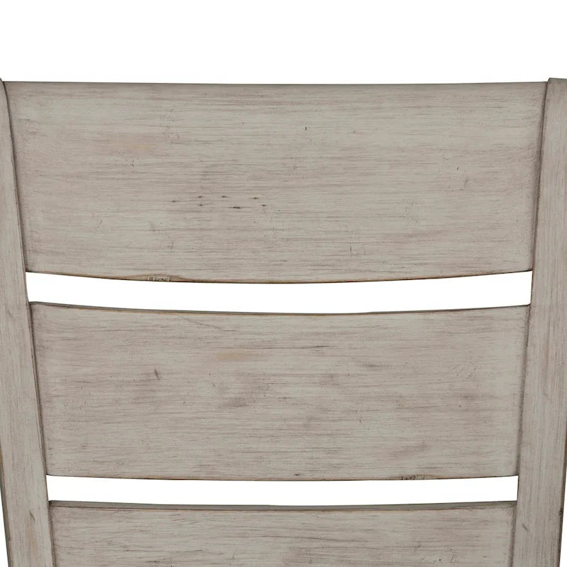 Farmhouse Reimagined Antique White Opt 6 Piece Trestle Table Set