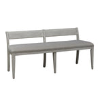 Farmhouse Reimagined Antique White Opt 6 Piece Trestle Table Set