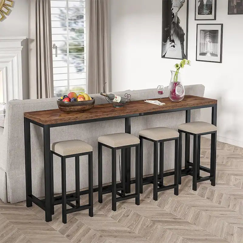 70.9 inch Extra Long Console Table Behind Sofa Couch, Narrow Entryway Table