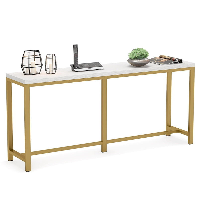 70.9 inch Extra Long Console Table Behind Sofa Couch, Narrow Entryway Table