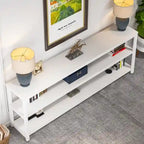 70.9 inch Narrow Console Table Sofa Tablewith 3-Tier Shelves