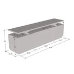 Meble Furniture Eva Modern TV Stand with Electric Fireplace