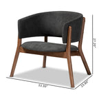 Baron Mid-Century Modern 2-Piece Living Room Accent Chair Set
