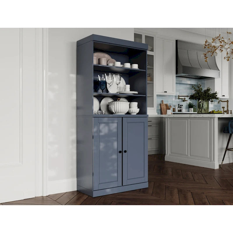 100% Solid Wood 32 Kitchen Pantry Cabinet with 2 Doors by Palace Imports