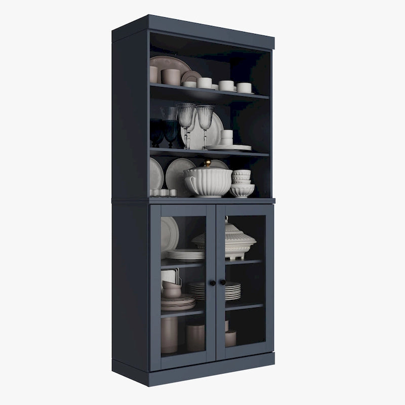 100% Solid Wood 32 Kitchen Pantry Cabinet with 2 Doors by Palace Imports
