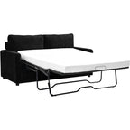 Manchester Corduroy 70 inch Square Arms Sleeper Sofa with Mattress