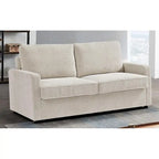 Manchester Corduroy 70 inch Square Arms Sleeper Sofa with Mattress