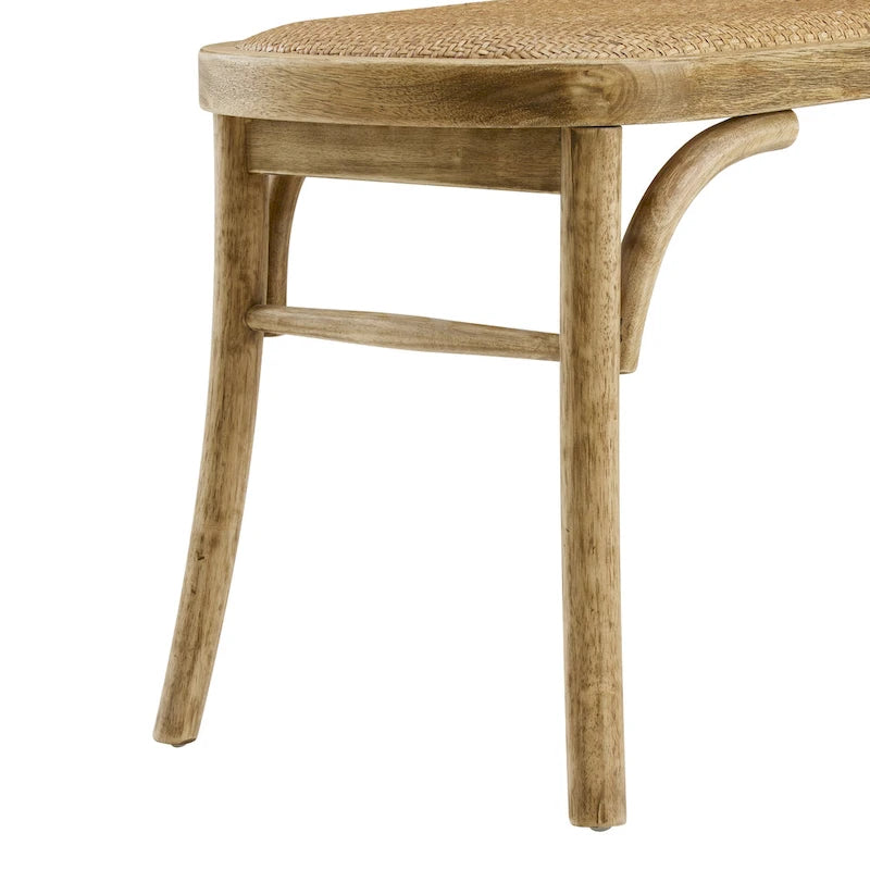 Bernsley Bentwood Rattan Dining Bench