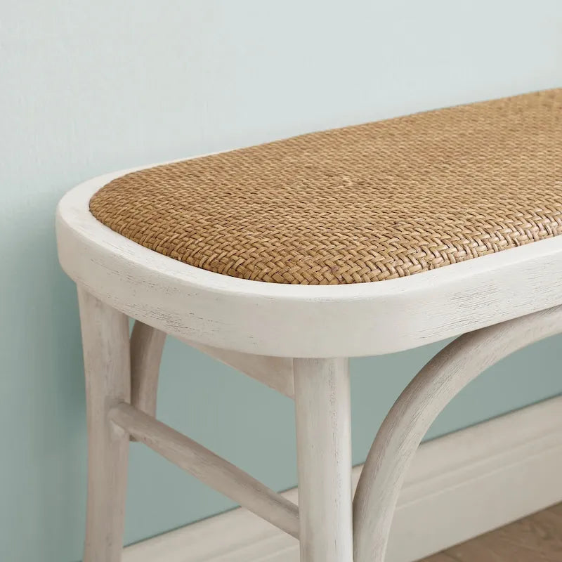 Bernsley Bentwood Rattan Dining Bench